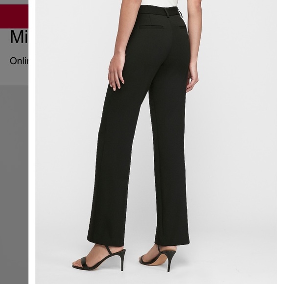 Express Women’s 8L Tan Tweed Editor Trousers - Picture 8 of 8